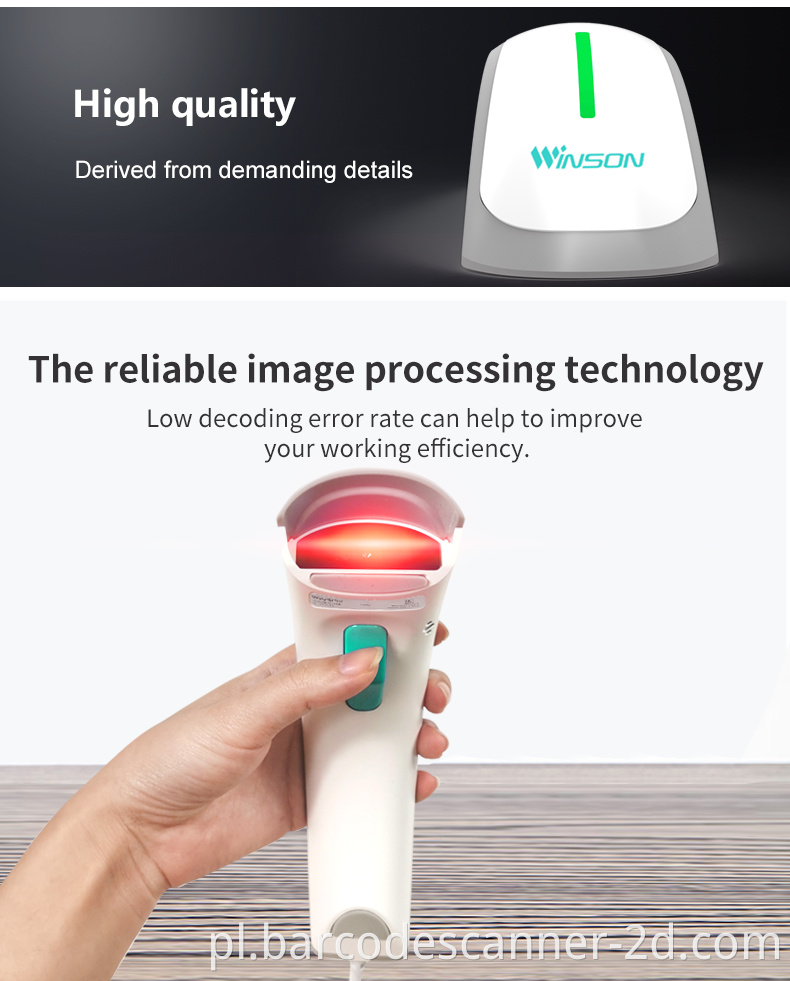 Przewodowy skaner kodów kreskowych wired barcode scanner